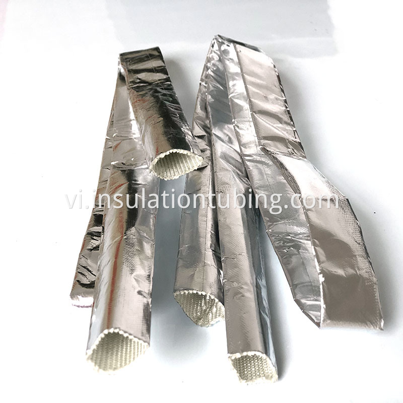 Aluminum Foil Fiberglass Fire Sleeves